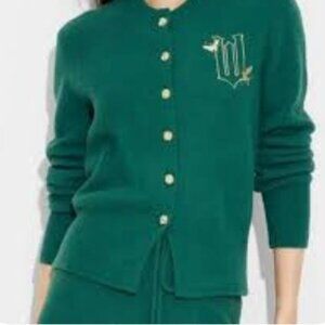Wicked Paul Tazewell  Embroidered Cardigan Elphaba Green Large
